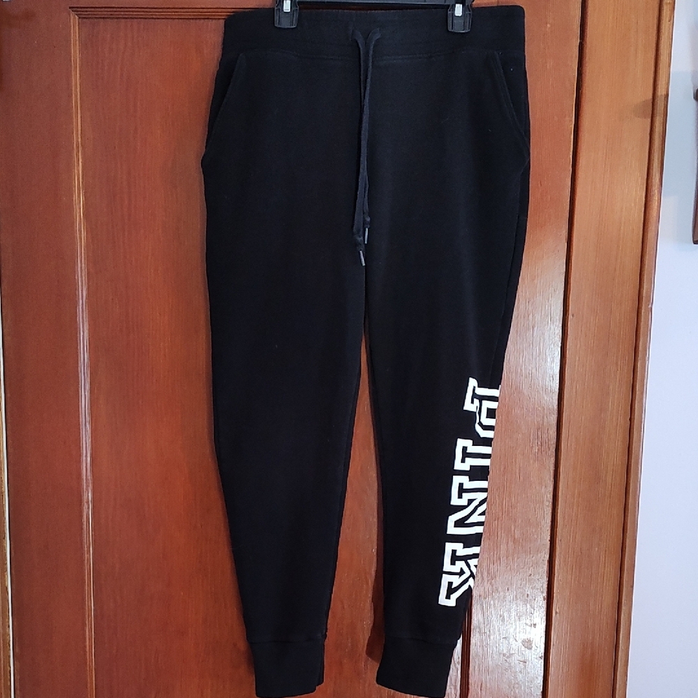 Victoria's Secret PINK Black Sweatpants Size Medium